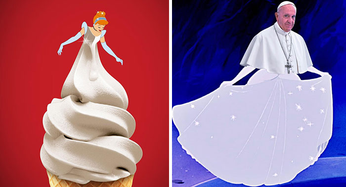 Artist Shows Disney Characters In Funnily Wrong Scenarios (16 Pics)