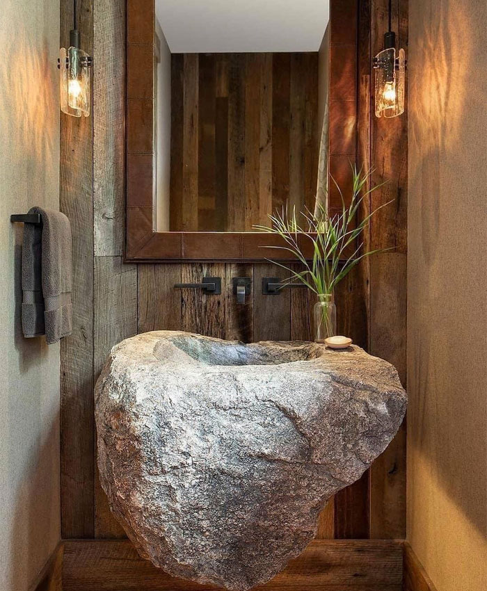 Sink Made Of Rock