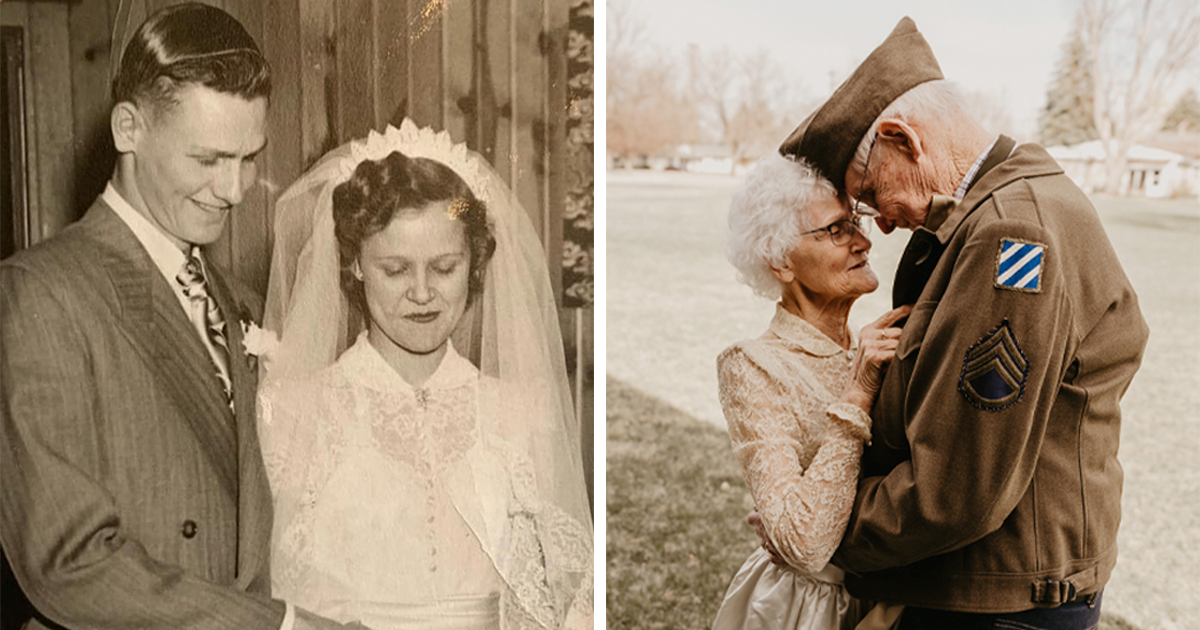 20 Heartwarming Photographs Of Couple Celebrating 70 Years Of Marriage