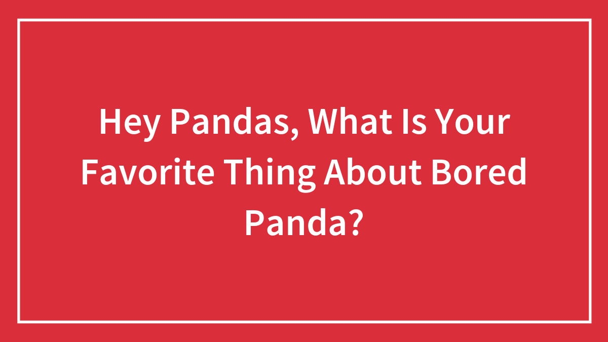 Hey Pandas, What Is Your Favorite Thing About Bored Panda? (Closed)