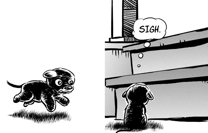 I Make Comics About My Foster Dogs (4 Pics)