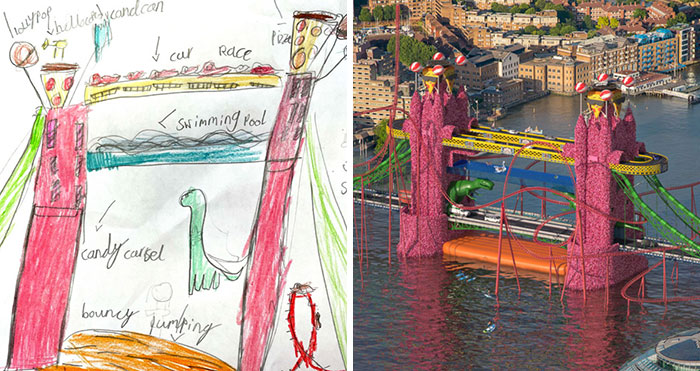 Designers Portrayed What These 4 Famous London Landmarks Would Look Like If They Were Built According To Children’s Drawings