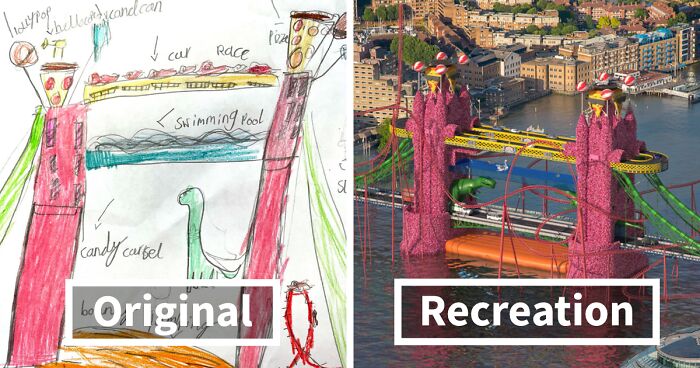 Designers Portrayed What These 4 Famous London Landmarks Would Look Like If They Were Built According To Children’s Drawings