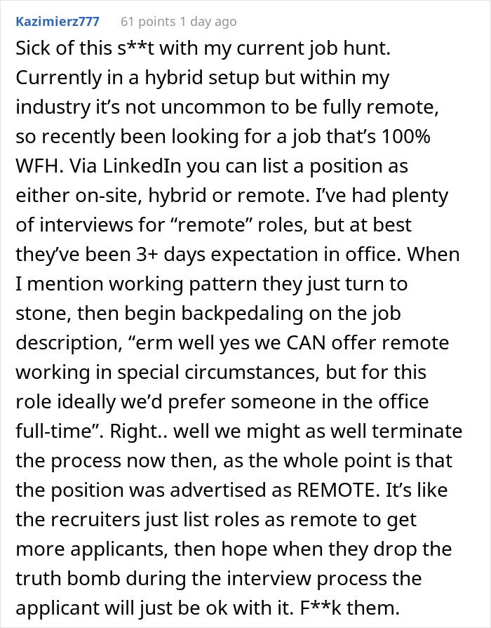 Person Quits After 3 Days Of Work After They Realized The Hybrid Work Model Was A Lie Person Quits After 3 Days Of Work After They Realized The Hybrid Work Model Was A Lie