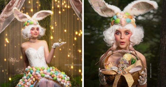 “Meet The Haute Hare”: I Created A Themed Photoshoot For A Couture Easter Bunny (15 Pics)