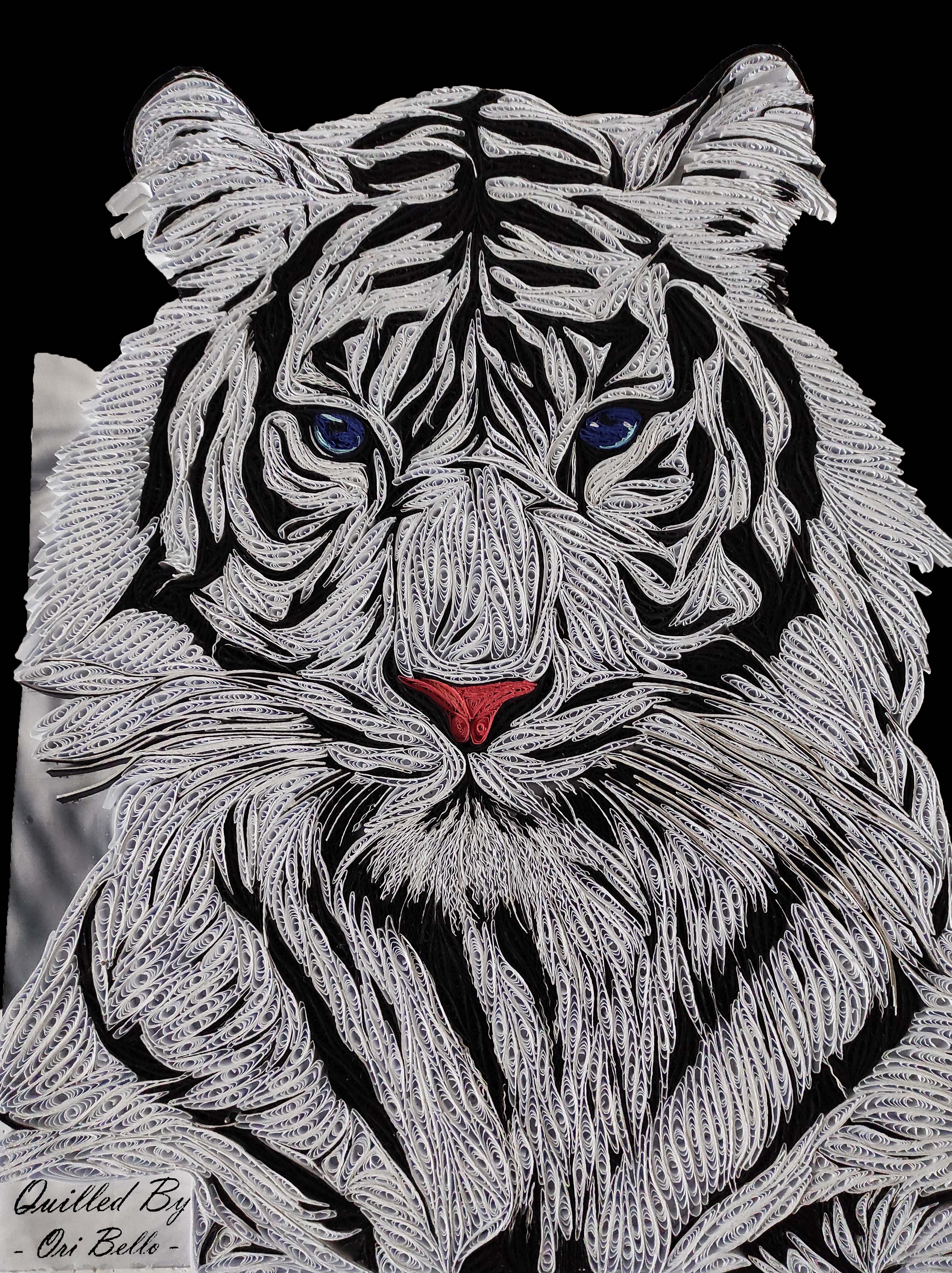 My Bengal Tiger – 3D Paper Art (Quilling)