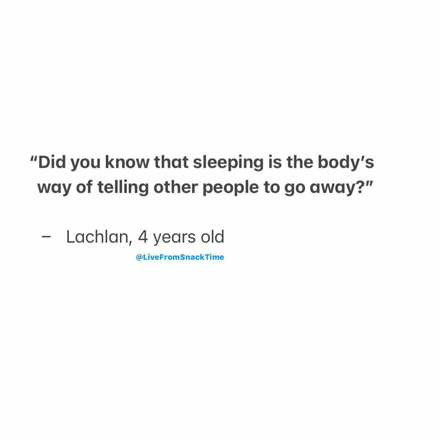 Lachlan Gets It (Update: It Sounds Like Lachlan Has Also Been Watching The Lorax!)