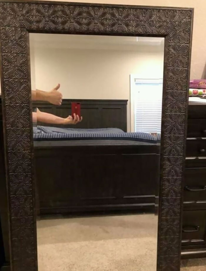 I Give This Mirror One Thumbs Up