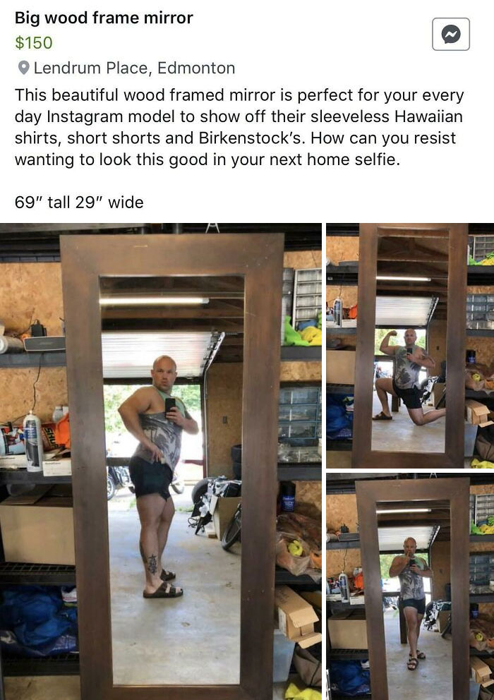 40 Times People Tried To Sell Mirrors And The Photos They Took Showed The  Funniest Reflections (New Pics) | Bored Panda