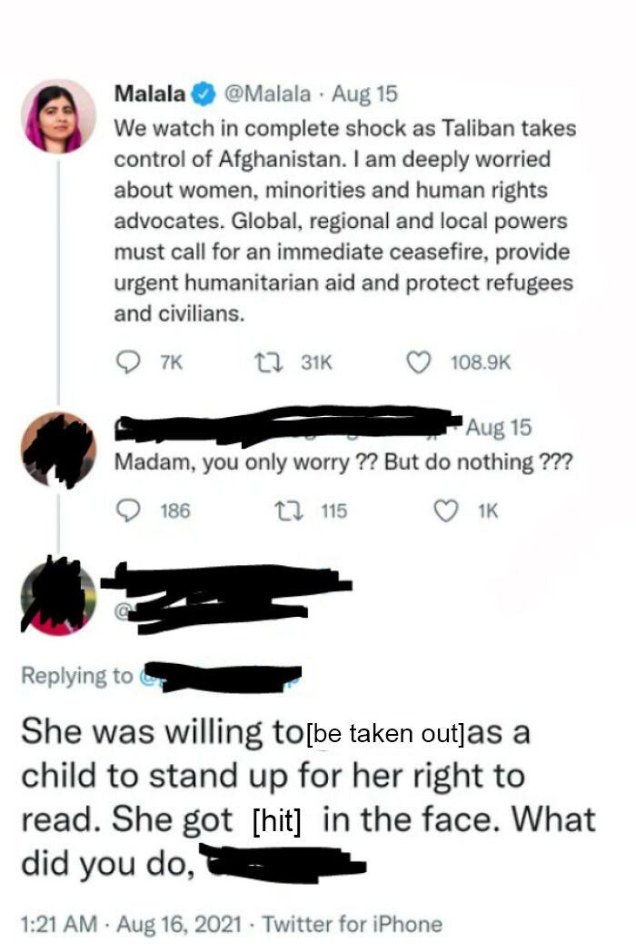Man Accuses Malala Yousafzai Of Not Doing Anything To Oppose The Taliban