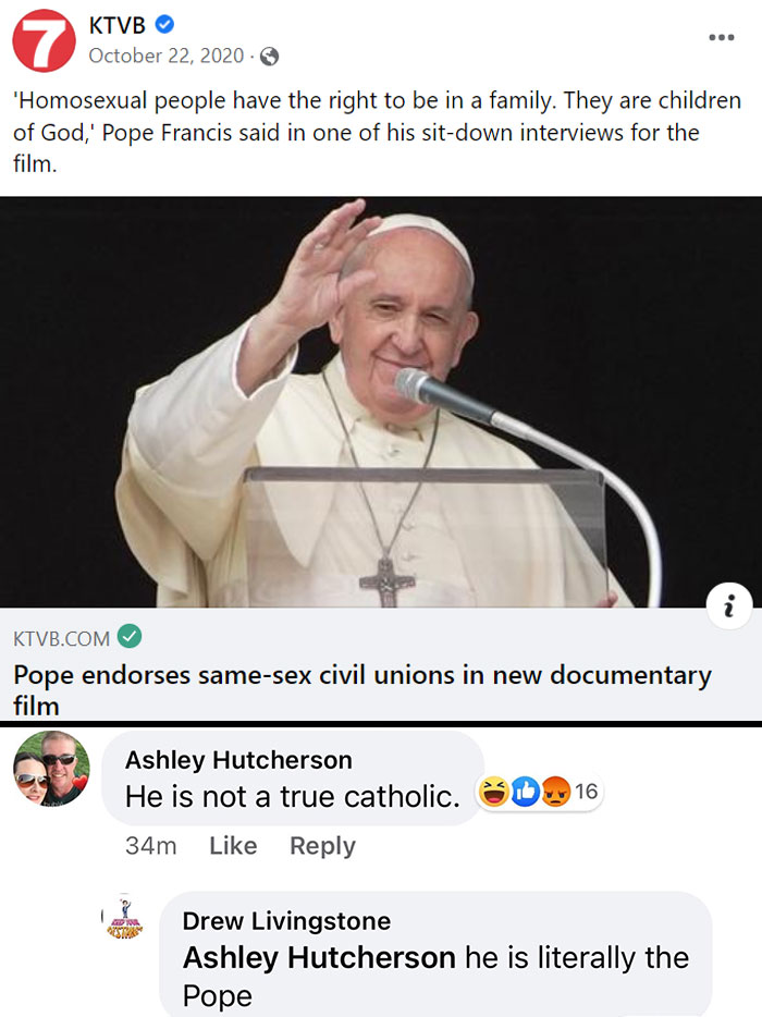 Not A True Catholic