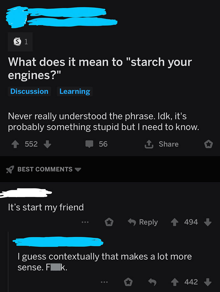 Starch Your Engines