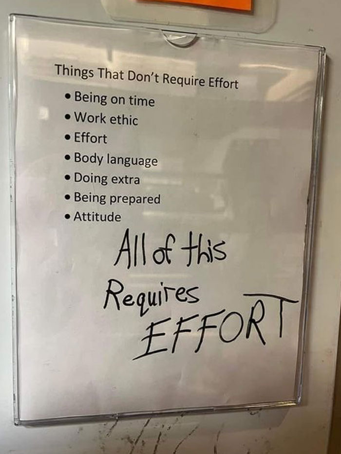 Doing Extra Doesn't "Require Effort"