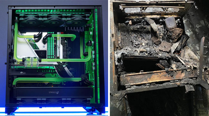 Before/After On Fire