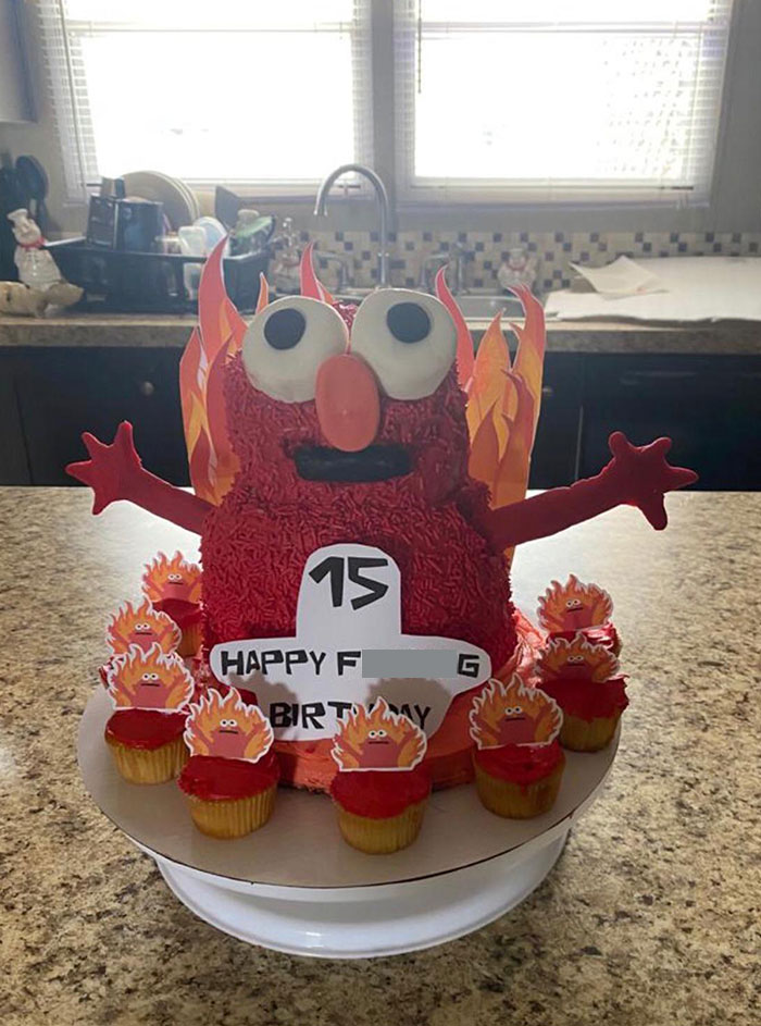Look At My Friend's Birthday Cake That His Mom Made Him