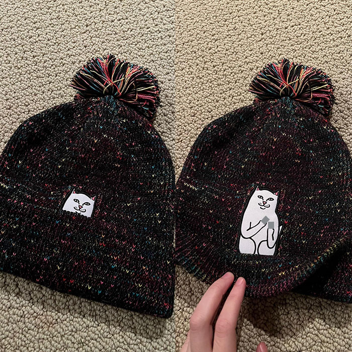 My Mom Bought This “Cute Little Kitty Hat” For Me Without Looking At All Of The Photos