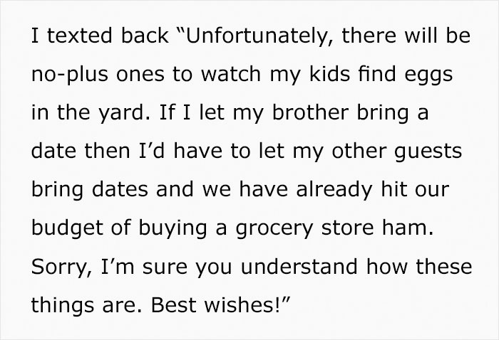 “She Sent Me A Spreadsheet Of Chores”: Guy Bans Brother's Annoying Girlfriend From Family Celebration “She Sent Me A Spreadsheet Of Chores”: Guy Bans Brother's Annoying Girlfriend From Family Celebration