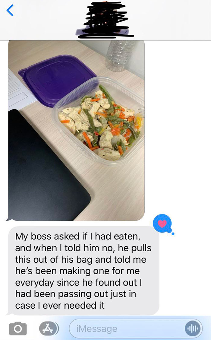My Girlfriend’s Boss Makes Her Healthy Lunches Because She Has Fainting Spells