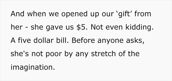 "Who The Hell Does This?": Bride Is Flabbergasted To Discover A Wedding Guest Took 10 Containers Of Food From The Wedding And Left A $5 Gift "Who The Hell Does This?": Bride Is Flabbergasted To Discover A Wedding Guest Took 10 Containers Of Food From The Wedding And Left A $5 Gift