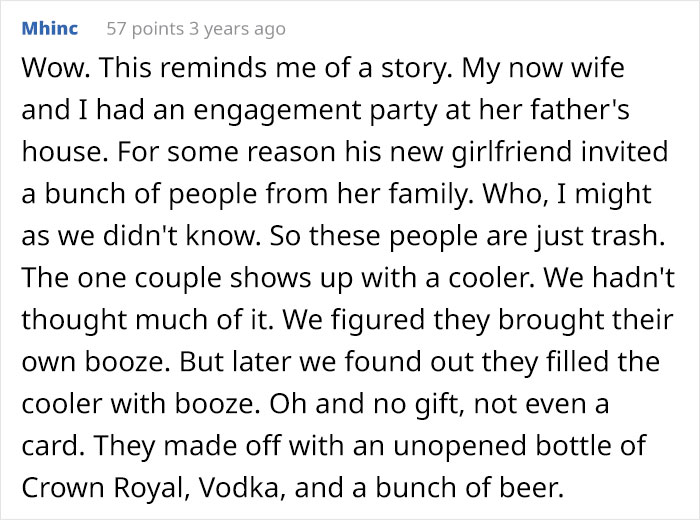 "Who The Hell Does This?": Bride Is Flabbergasted To Discover A Wedding Guest Took 10 Containers Of Food From The Wedding And Left A $5 Gift "Who The Hell Does This?": Bride Is Flabbergasted To Discover A Wedding Guest Took 10 Containers Of Food From The Wedding And Left A $5 Gift