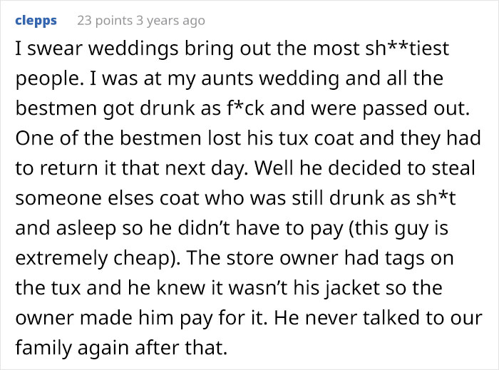 "Who The Hell Does This?": Bride Is Flabbergasted To Discover A Wedding Guest Took 10 Containers Of Food From The Wedding And Left A $5 Gift "Who The Hell Does This?": Bride Is Flabbergasted To Discover A Wedding Guest Took 10 Containers Of Food From The Wedding And Left A $5 Gift