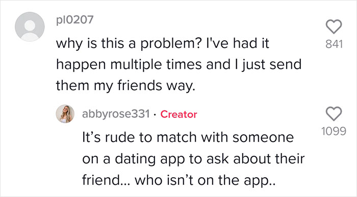 Woman Calls Out A Guy Who Matched With Her On A Dating App Just To Ask About Her Friend, But People’s Reactions Are Split Woman Calls Out A Guy Who Matched With Her On A Dating App Just To Ask About Her Friend, But People’s Reactions Are Split