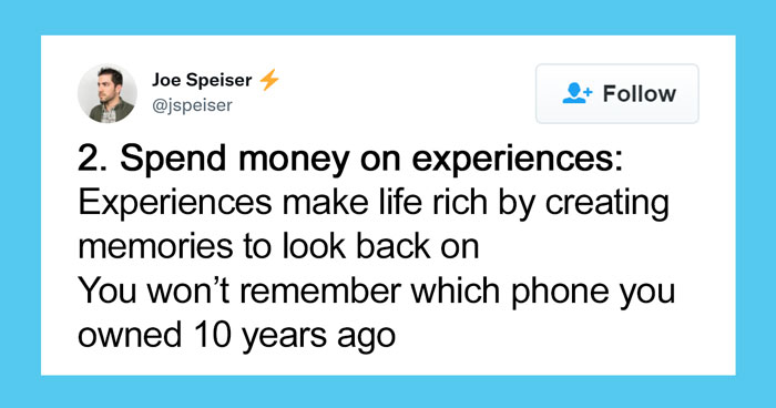43 Y.O. Twitter User Says “You Can Learn From My Mistakes” And Offers 10 Pieces Of Advice That Might Be Useful For Youngsters