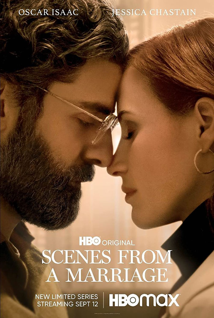 Oscar Isaac and Jessica Chastain in HBO's "Scenes from a Marriage," a compelling TV show on HBO Max.
