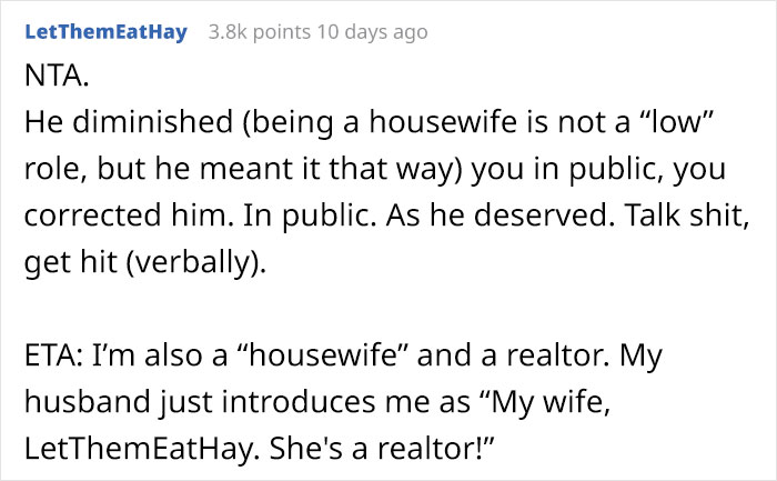Woman Who Works A Full-Time Job Gets Called "Housewife" By Her Husband, Laughs Hysterically, "Embarrasses" Him In Front Of Coworkers