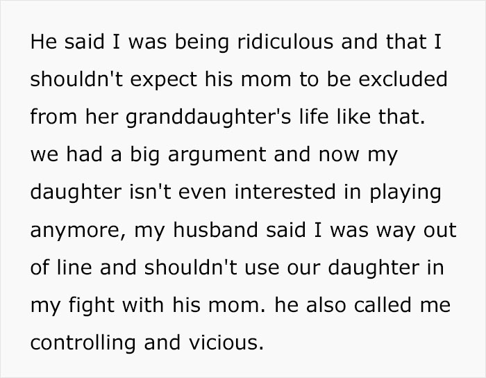 MIL Keeps Criticizing Daughter’s Performances Right To Her Face, Family Drama Ensues When Mom Tells Husband To Stop Inviting Her MIL Keeps Criticizing Daughter’s Performances Right To Her Face, Family Drama Ensues When Mom Tells Husband To Stop Inviting Her