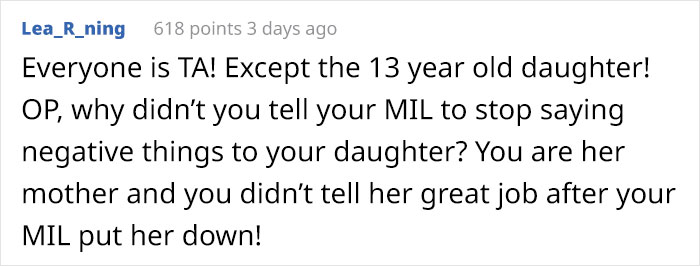 MIL Keeps Criticizing Daughter’s Performances Right To Her Face, Family Drama Ensues When Mom Tells Husband To Stop Inviting Her MIL Keeps Criticizing Daughter’s Performances Right To Her Face, Family Drama Ensues When Mom Tells Husband To Stop Inviting Her