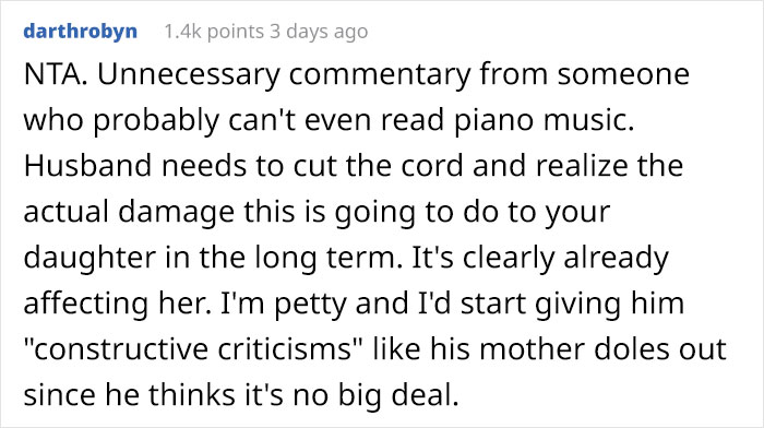 MIL Keeps Criticizing Daughter’s Performances Right To Her Face, Family Drama Ensues When Mom Tells Husband To Stop Inviting Her MIL Keeps Criticizing Daughter’s Performances Right To Her Face, Family Drama Ensues When Mom Tells Husband To Stop Inviting Her