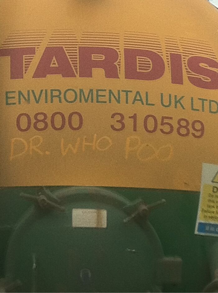 Not Sure This Fits Here But Saw This On The Back Of A Lorry That Empties Cess Pools
