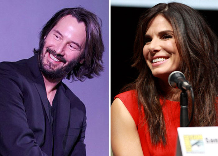 Keanu Reeves Turned Up At Sandra Bullock’s Doorstep Unannounced With Champagne And Truffles After She Mentioned She’d Never Had Them