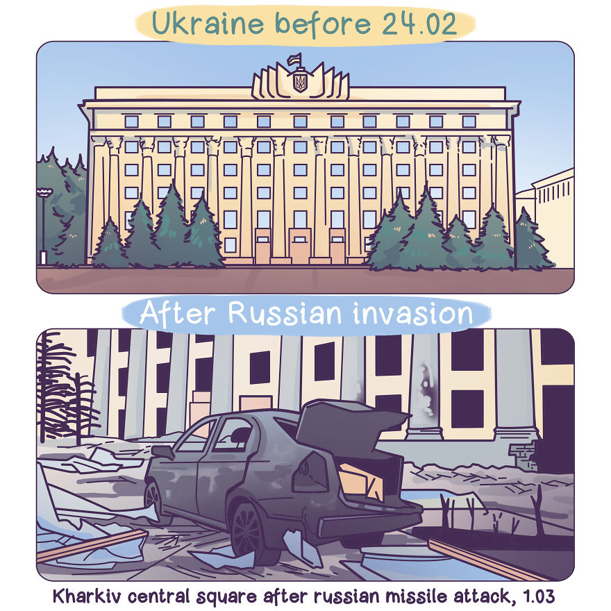 23 Comics About Love, Death And War In Ukraine