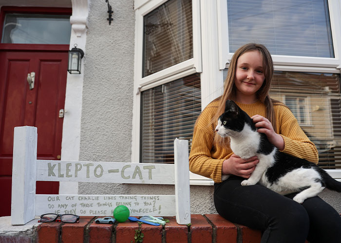 ‘Klepto Cat’ Steals So Many Items From Neighbors, The Family Had To Set Up A Reclamation Shelf ‘Klepto Cat’ Steals So Many Items From Neighbors, The Family Had To Set Up A Reclamation Shelf