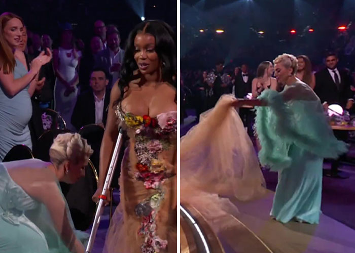 Lady Gaga Shows Grace And Kindness When She Helps SZA With Her Dress After Losing A Grammy To Her