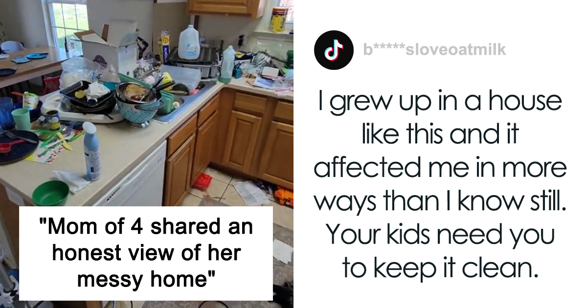 People Are Torn About This “Lazy” Mom Of 4 And Her Honest View Of Her House After 4 Days Of Not Cleansing