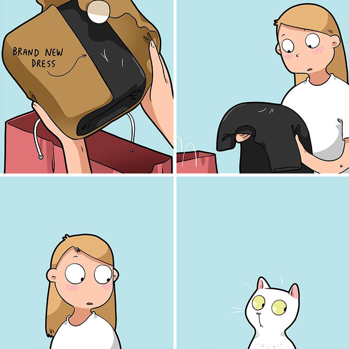 Artist Illustrates Funny Realities Of Living With A Cat (35 New Comics)