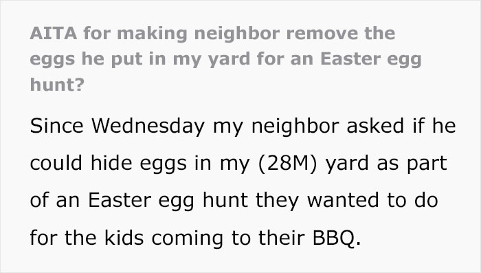 Guy Told His Neighbor He Can't Hide Easter Eggs In His Backyard, Neighbor Tries To Do It Anyway Guy Told His Neighbor He Can't Hide Easter Eggs In His Backyard, Neighbor Tries To Do It Anyway