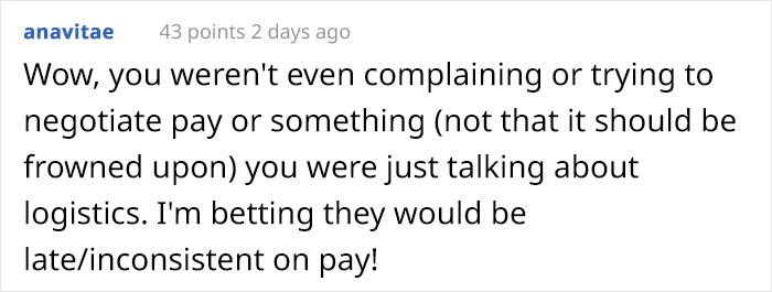 "Your Priority Is Only Pay": New Hire Asks About Pay, Manager Tells Him To Not Come In "Your Priority Is Only Pay": New Hire Asks About Pay, Manager Tells Him To Not Come In