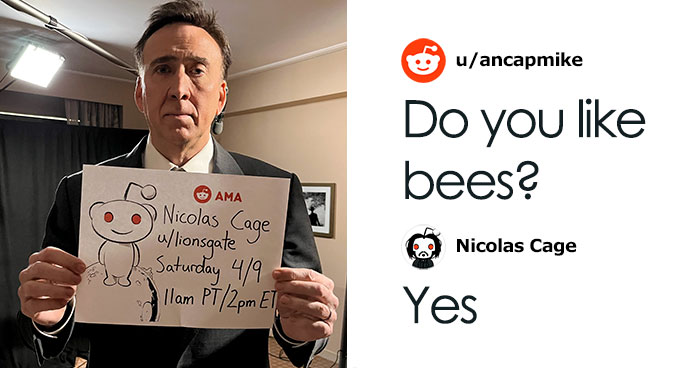 The Internet Absolutely Loved Nicolas Cage’s ‘Ask Me Anything’ Session, Here Are 30 Of The Best Questions And Answers