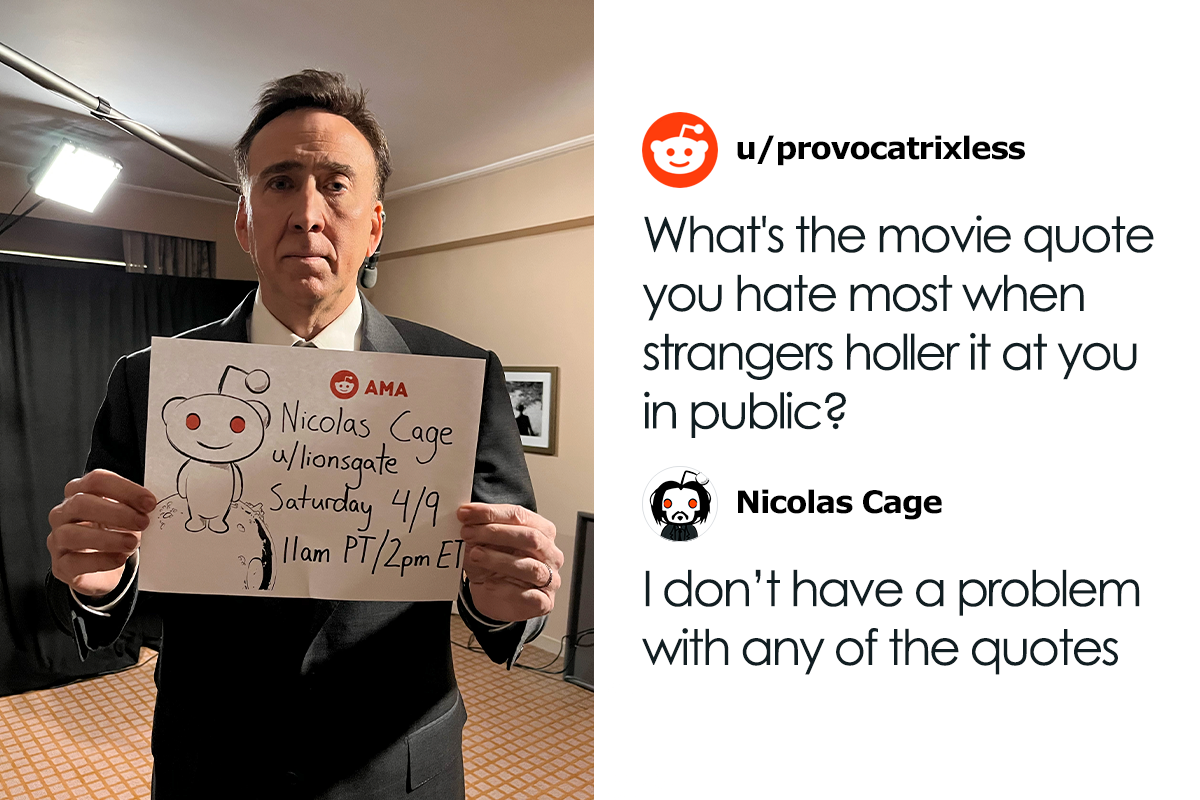 Chess.com on X: Nicolas Cage did a Reddit AMA and answered a chess  question. So cool!  / X