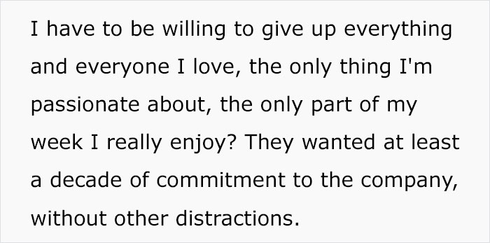 Man Shares How He Was Rejected From An Exciting Job Position Because He Wasn't Willing To Give Up His Favorite Hobby Man Shares How He Was Rejected From An Exciting Job Position Because He Wasn't Willing To Give Up His Favorite Hobby