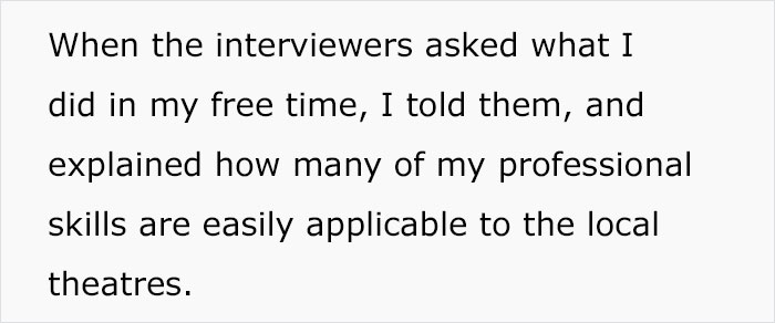 Man Shares How He Was Rejected From An Exciting Job Position Because He Wasn't Willing To Give Up His Favorite Hobby Man Shares How He Was Rejected From An Exciting Job Position Because He Wasn't Willing To Give Up His Favorite Hobby