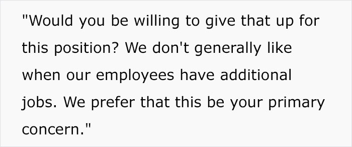 Man Shares How He Was Rejected From An Exciting Job Position Because He Wasn't Willing To Give Up His Favorite Hobby Man Shares How He Was Rejected From An Exciting Job Position Because He Wasn't Willing To Give Up His Favorite Hobby