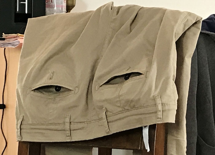 You Can't Look At Me With Suspicion, You're A Pair Of Pants. I Know What You Did
