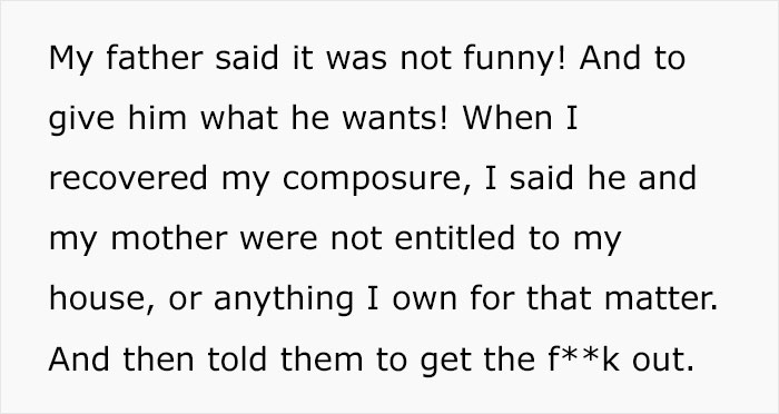 Guy Teaches His Narcissistic Parents A Lesson After They Demand He Trade Houses And Steal His Air Conditioners When He Refuses Guy Teaches His Narcissistic Parents A Lesson After They Demand He Trade Houses And Steal His Air Conditioners When He Refuses