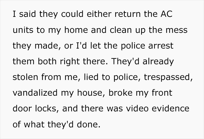 Guy Teaches His Narcissistic Parents A Lesson After They Demand He Trade Houses And Steal His Air Conditioners When He Refuses Guy Teaches His Narcissistic Parents A Lesson After They Demand He Trade Houses And Steal His Air Conditioners When He Refuses