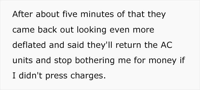 Guy Teaches His Narcissistic Parents A Lesson After They Demand He Trade Houses And Steal His Air Conditioners When He Refuses Guy Teaches His Narcissistic Parents A Lesson After They Demand He Trade Houses And Steal His Air Conditioners When He Refuses